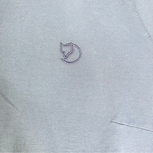 Fjallraven Womens High Coast Cotton Short Sleeve Dress Sz M Blue Gray - Picture 2 of 13